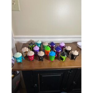 Lot of 16 Wendy's frosty frights Monster Figures Vampire Mummy Pirate Black Cat